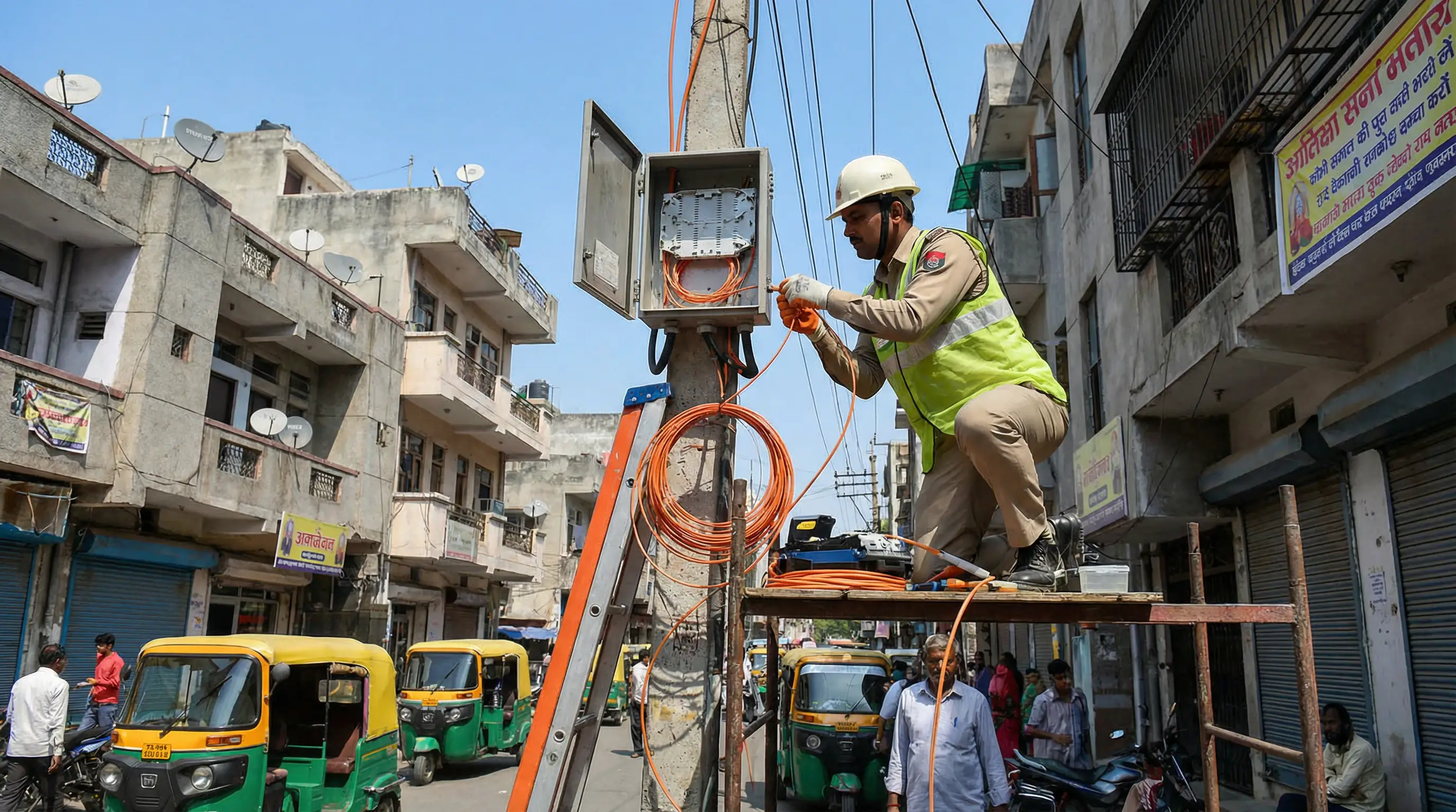 TrueNet fiber network infrastructure installation